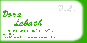 dora labath business card